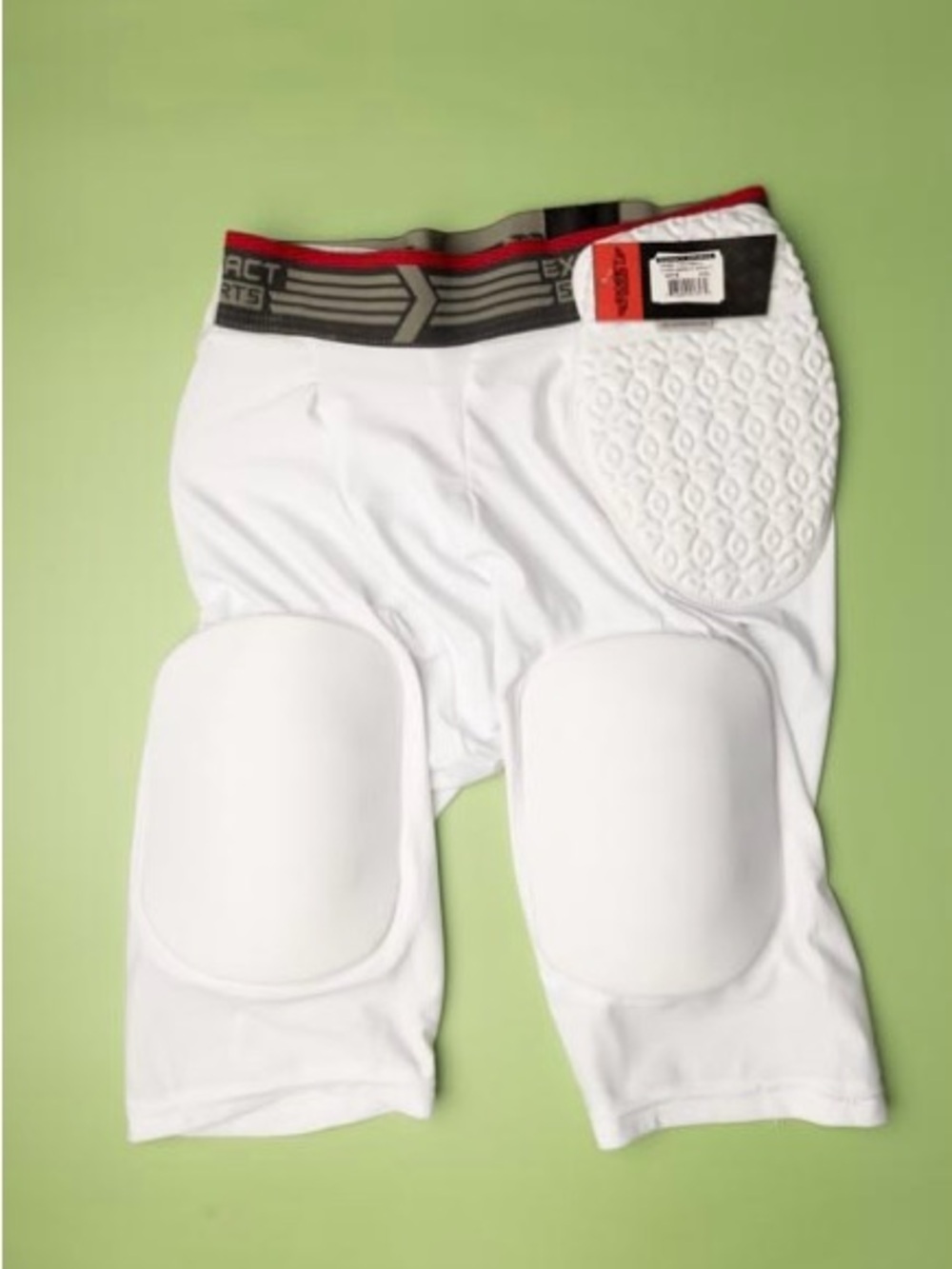 Impact Sports Padded Compression Shorts - White
